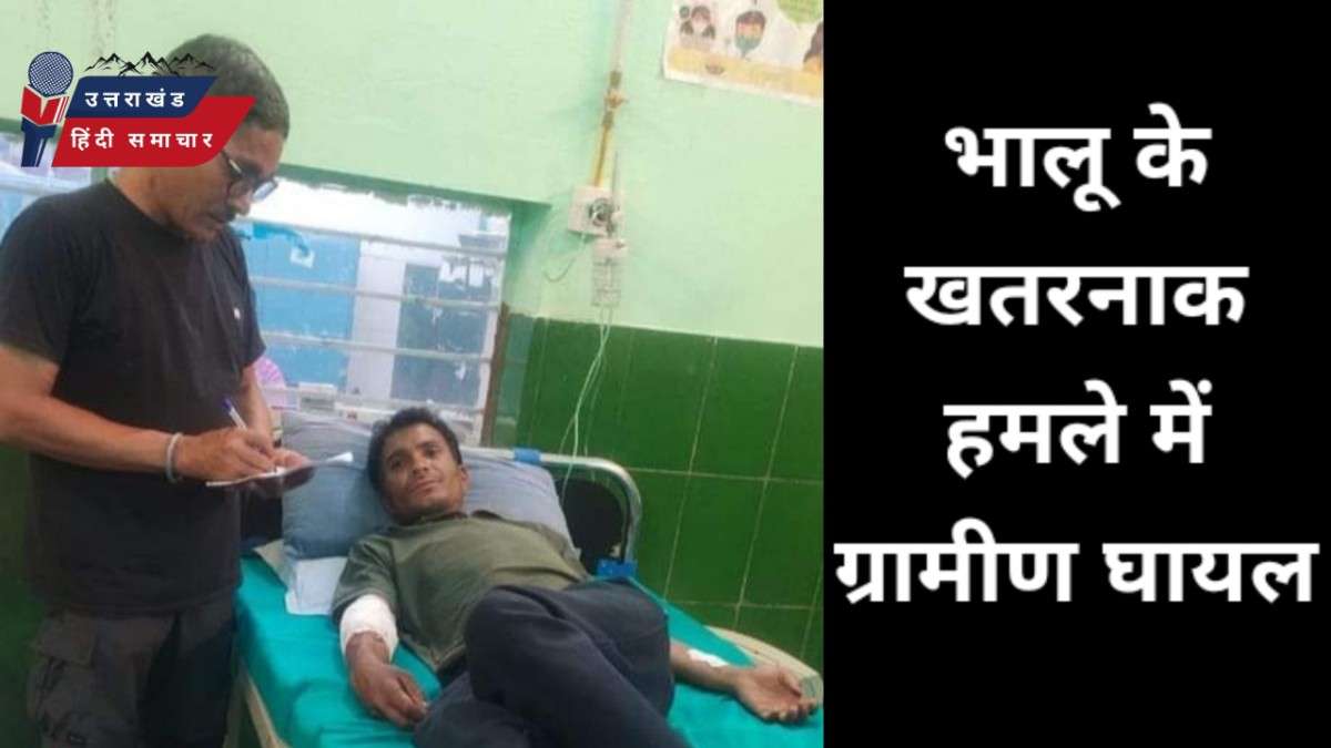 भालू के खतरनाक हमले में ग्रामीण घायल