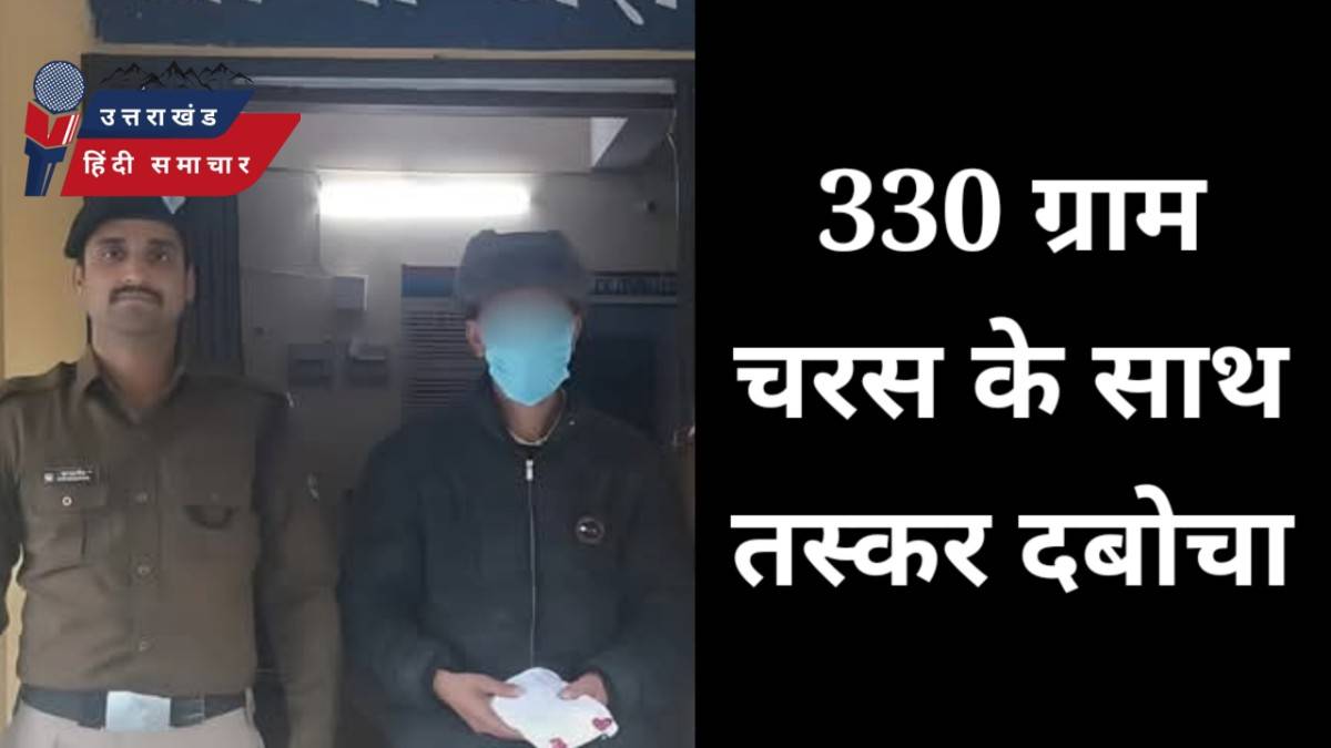 तस्करी : 330 ग्राम चरस के साथ तस्कर दबोचा