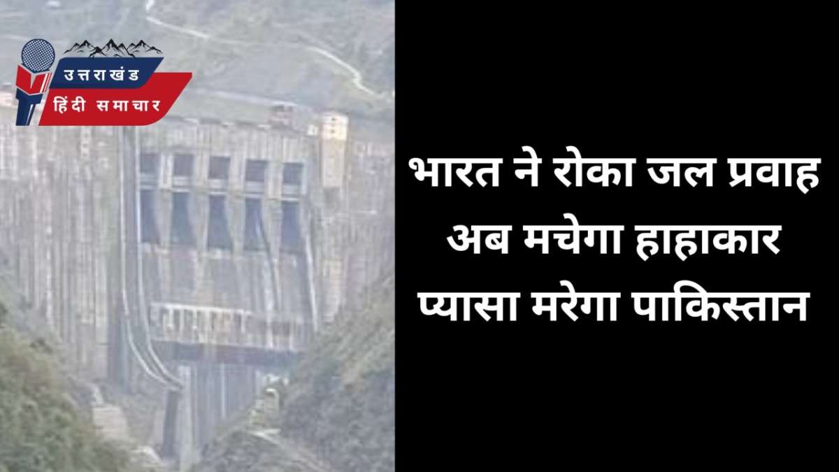 भारत ने रोका जल प्रवाह , पाक में मचेगा हाहाकार