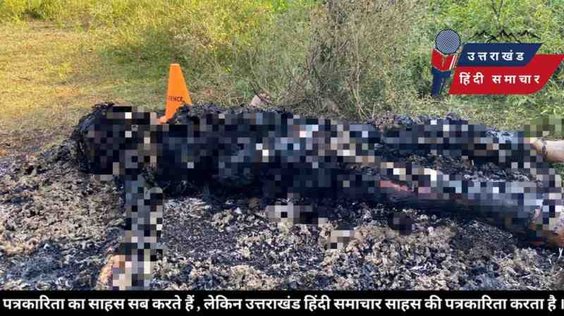 सनसनी : जंगल में अधजली लाश मिलने से मचा हड़कंप