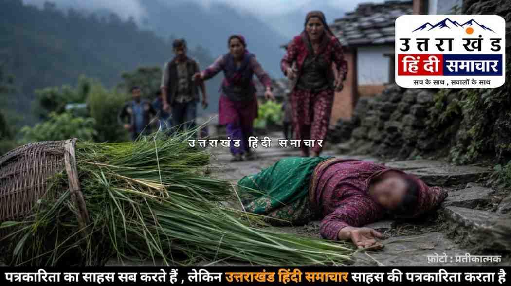 पहाड़ की पीड़ : घर लौटते वक्त फिसला पैर और थम गई सांसें , 54 वर्षीय महिला की दर्दनाक मौत