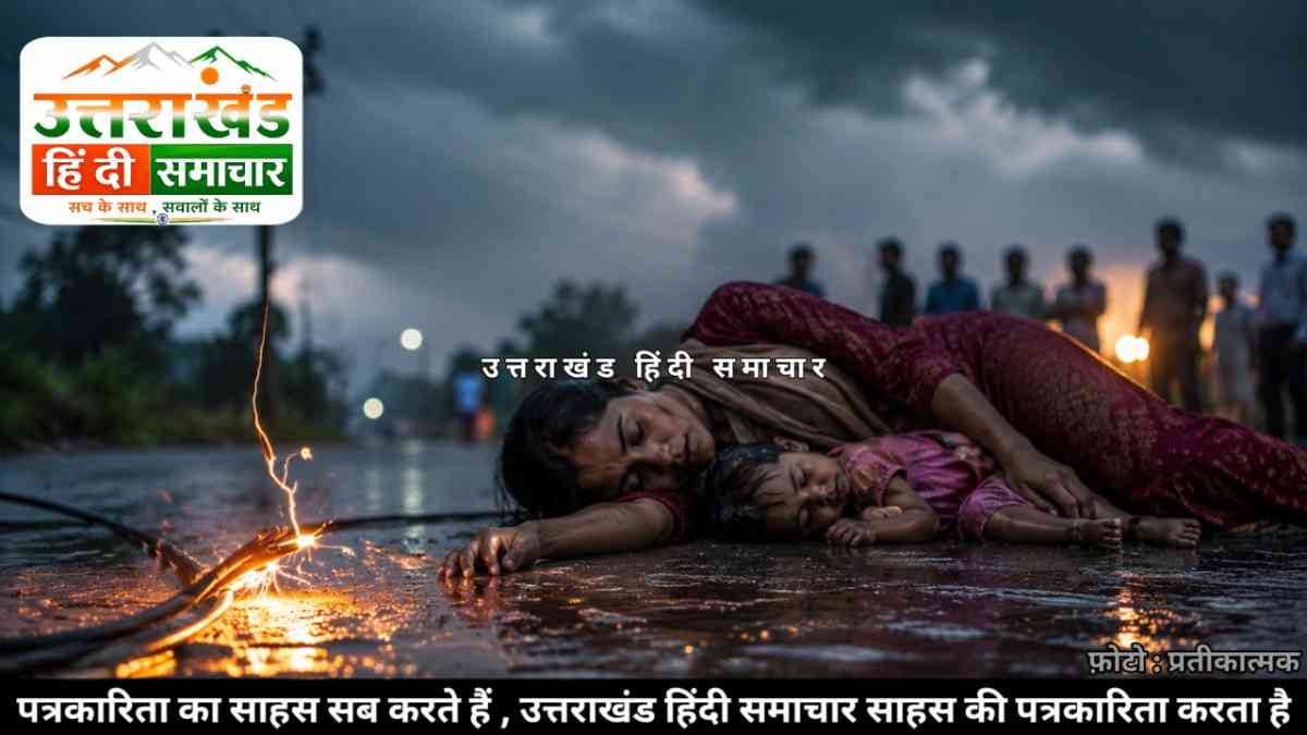उत्तराखंड : सड़क पर गिरे बिजली के तार ने मां-बेटी की छीन ली जिंदगी
