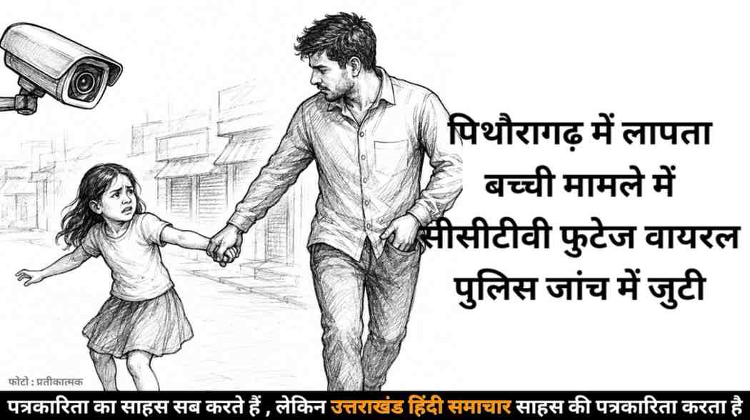 वीडियो : पिथौरागढ़ में लापता बच्ची प्रकरण ! जिस वक्त बच्ची हुई लापता, उसी समय कैमरे में कैद हुआ युवक